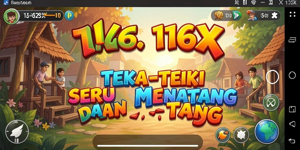 Tampilan gameplay <strong>116X</strong> dengan grafis menawan dan teka-teki menarik.