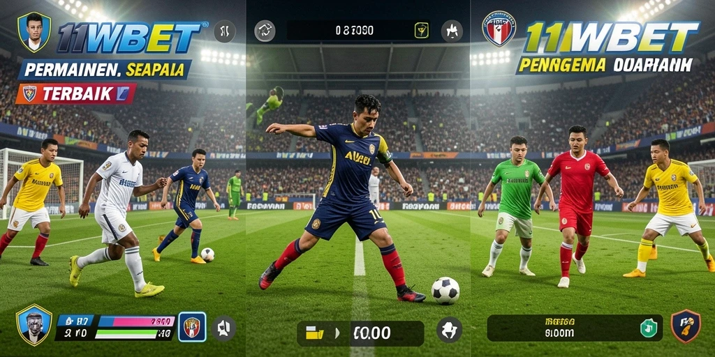 Screenshot gameplay 11WBET menampilkan pertandingan sepak bola seru.