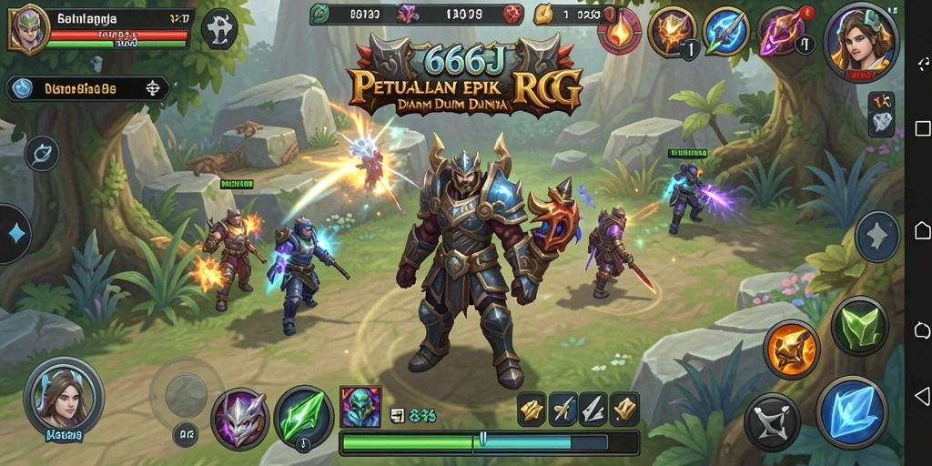 Tangkapan layar dari gameplay RPG 666J yang mendebarkan.