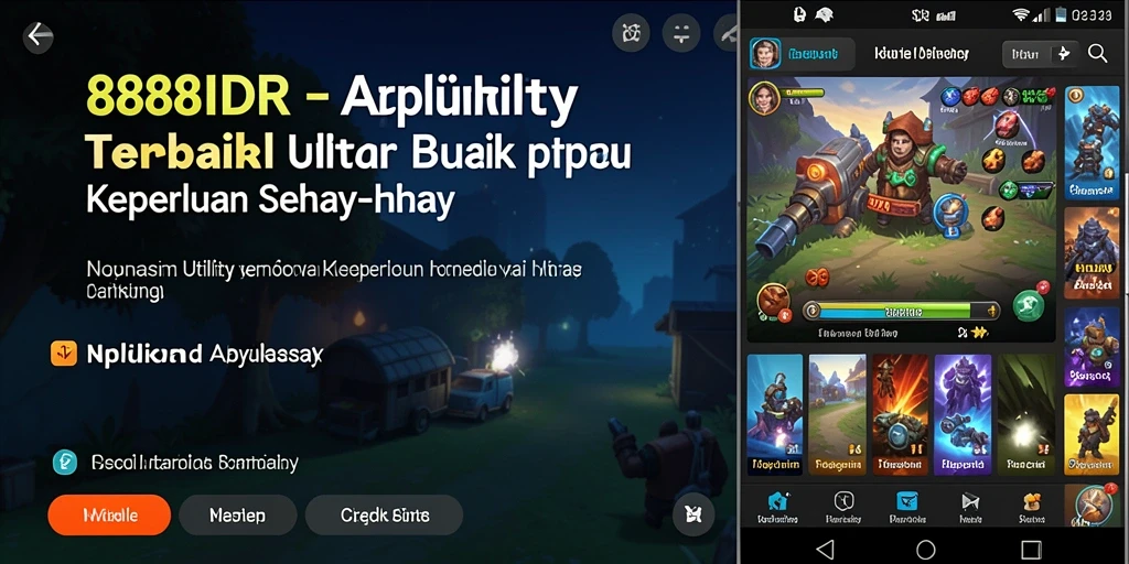 Tangkapan layar dari aplikasi 888IDR yang menunjukkan fitur pengelolaan keuangan.