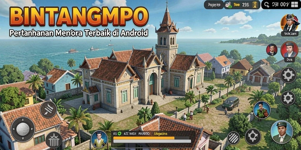 Gameplay Tower Defense BINTANGMPO yang seru dan menegangkan.
