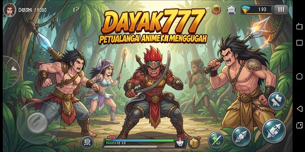 Tampilan gameplay DAYAK777 yang menakjubkan dan seru.