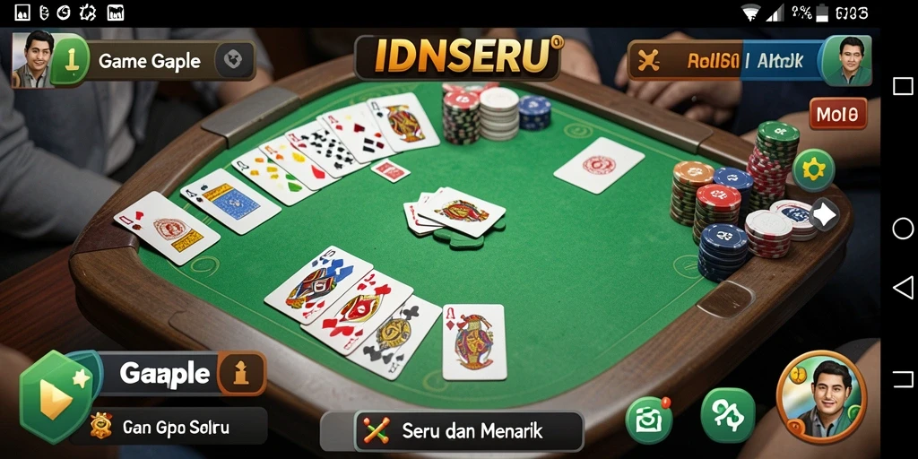 Tampilan gameplay menantang dari IDNSERU yang seru dan interaktif.