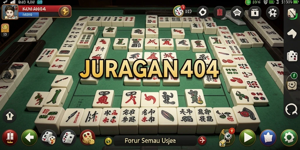 Tampilan menarik dari gameplay Mahjong JURAGAN404.