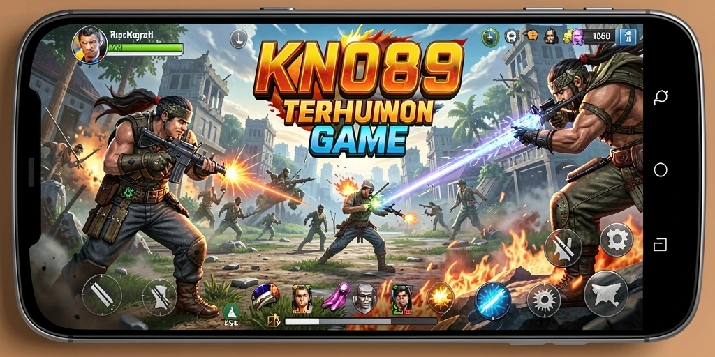 Tangkapan layar gameplay KNO89 yang menampilkan pertarungan sengit.