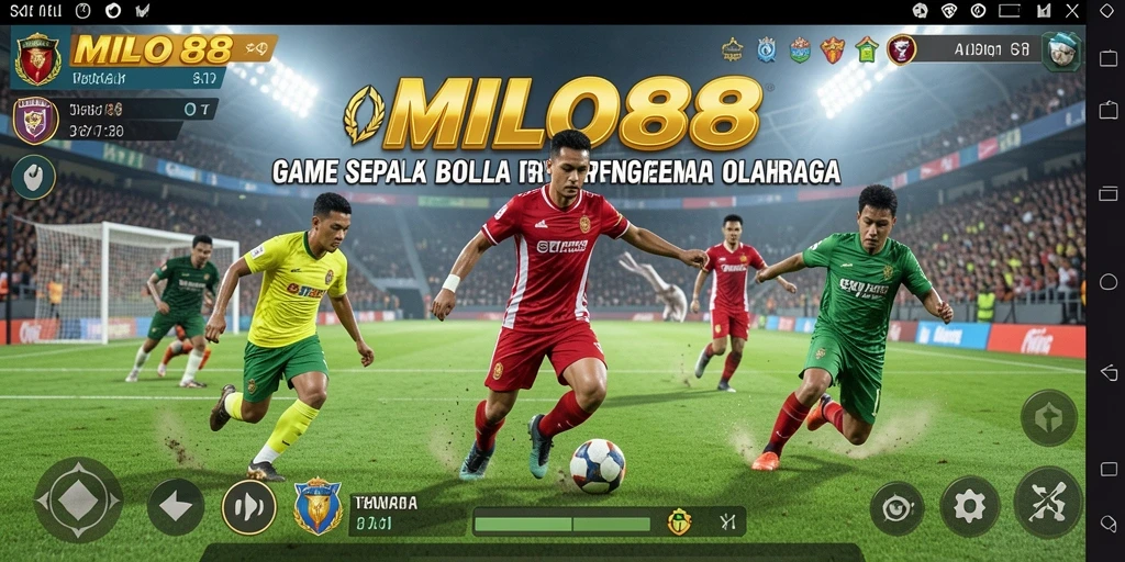 Tampilkan gameplay mendebarkan dari MILO88 dalam aksi sepak bola.