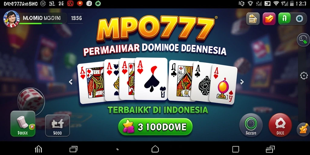 Screenshot utama MPO777 menampilkan gameplay seru permainan Domino.