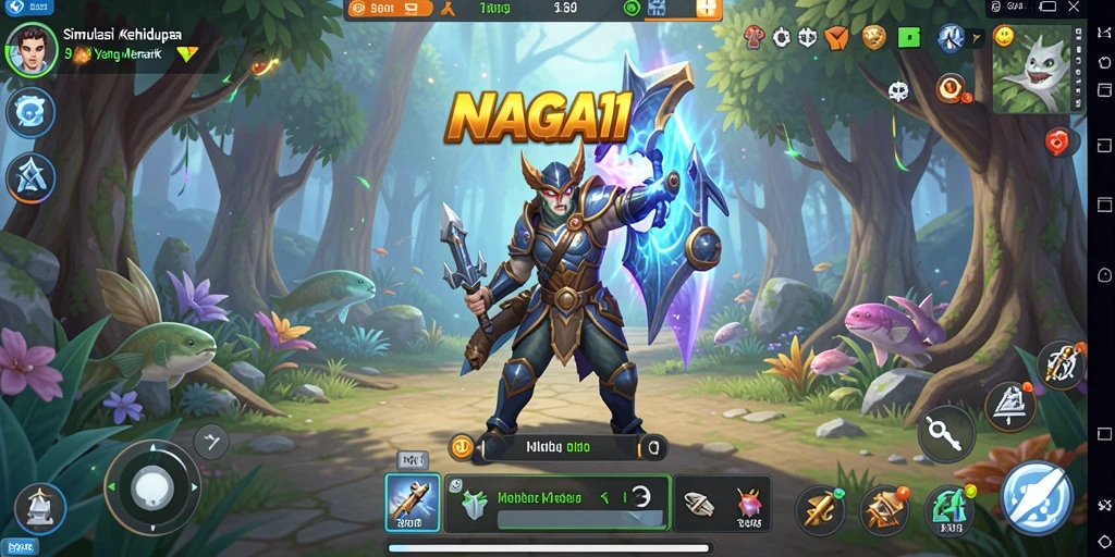Tampilan gameplay menarik dari NAGA11 dengan interaksi sosial yang mendalam.
