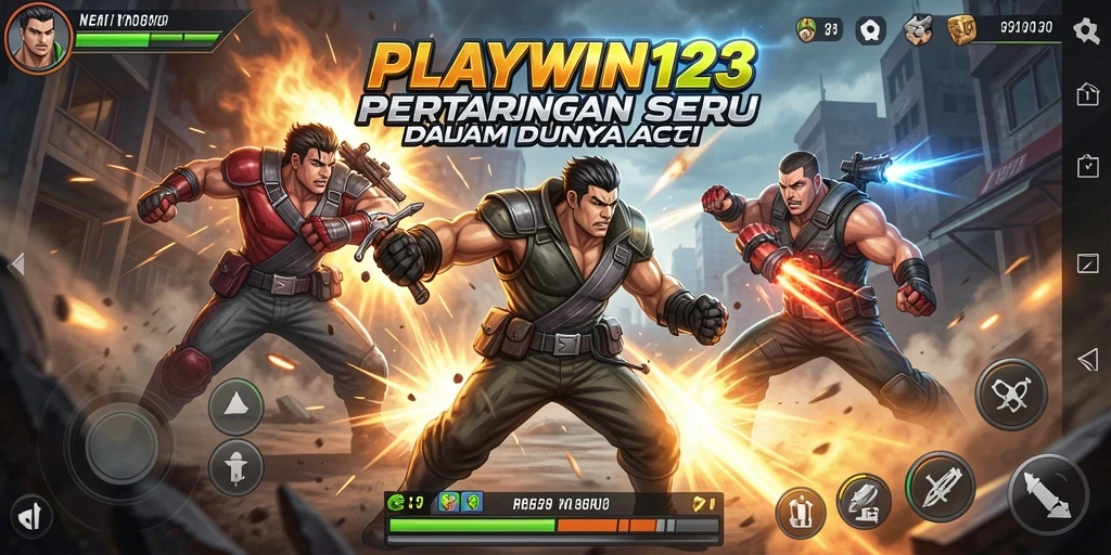 Gambaran aksi seru di PLAYWIN123 dengan grafis menawan dan gameplay mendebarkan.