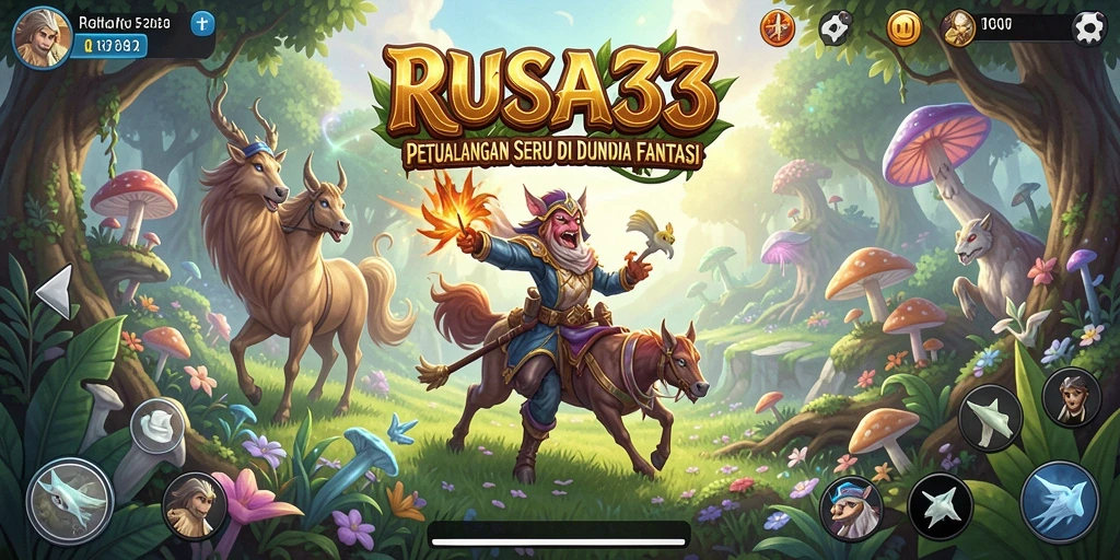 Tampilan gameplay menakjubkan dari RUSA33 dengan elemen petualangan.