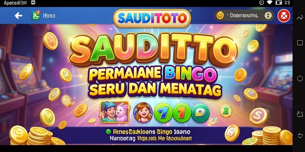 Screenshot gameplay SAUDITOTO menampilkan suasana permainan Bingo yang seru.