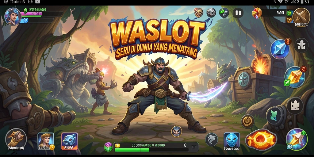 Tangkapan layar utama menunjukkan gameplay yang menyenangkan dan penuh aksi.