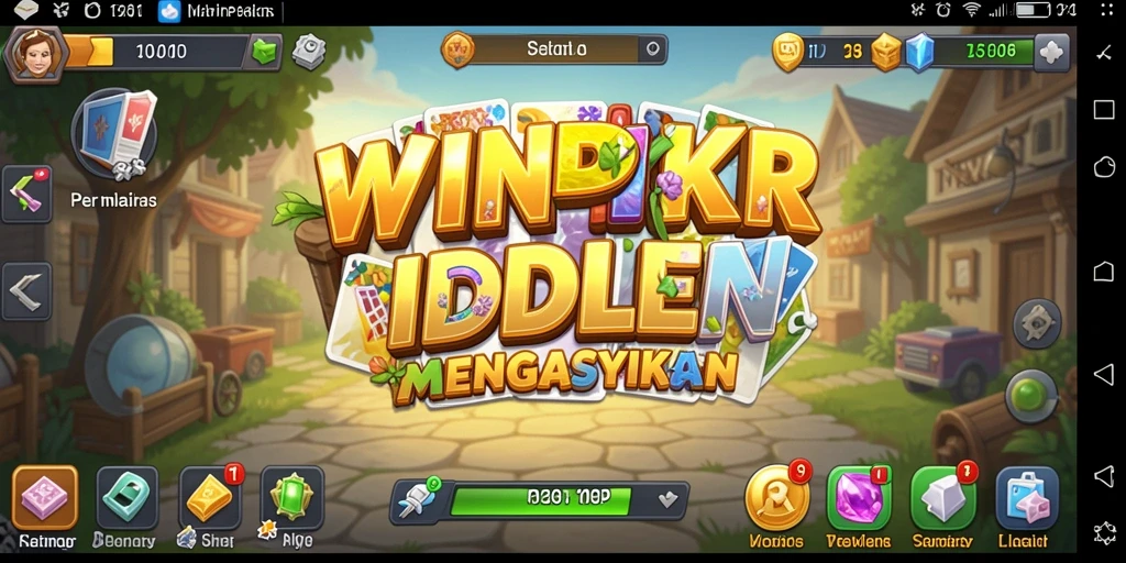 Tampilan gameplay WINPKR dengan elemen Idle yang menarik.